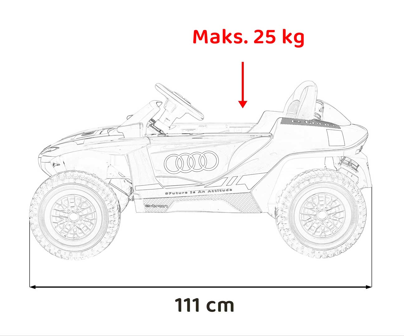 Audi RSQ E-TRON Gray vehicle
