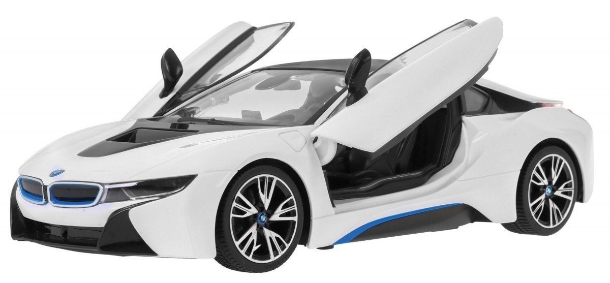 R/C toy car the BMW i8 White 1:14 RASTAR