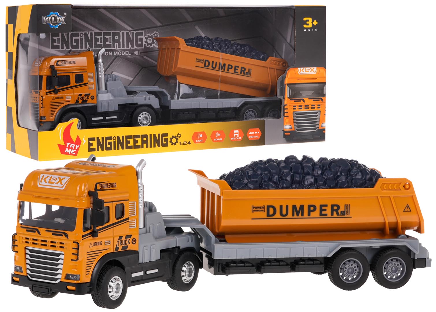 Construction Vehicle Tipper with Lights and Sounds Function