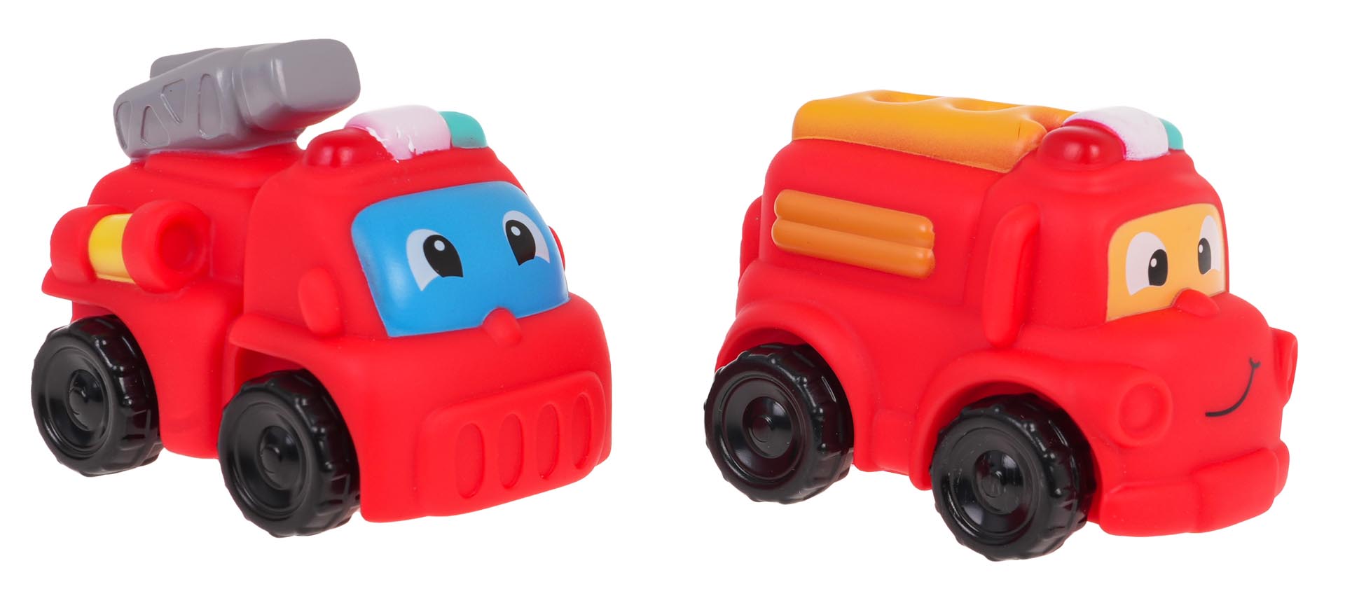 Firefighters with Vehicles Set