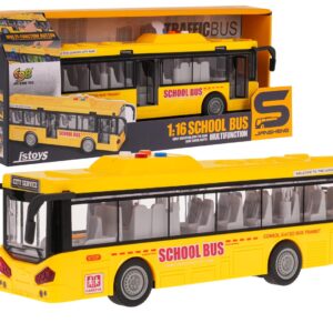 Yellow Bus With Lights and Sound Function