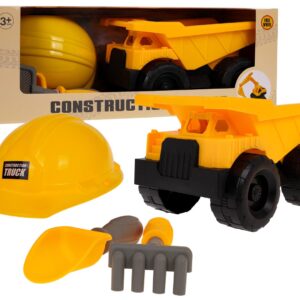 Construction Vehicle with Helmet + Accessories