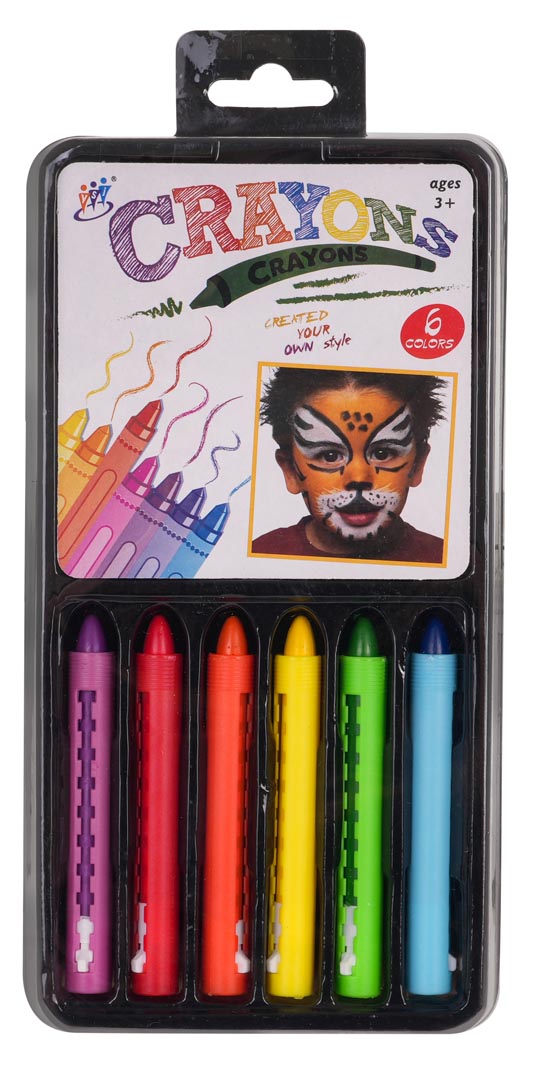 Face Painting Set Crayons 6 Colors