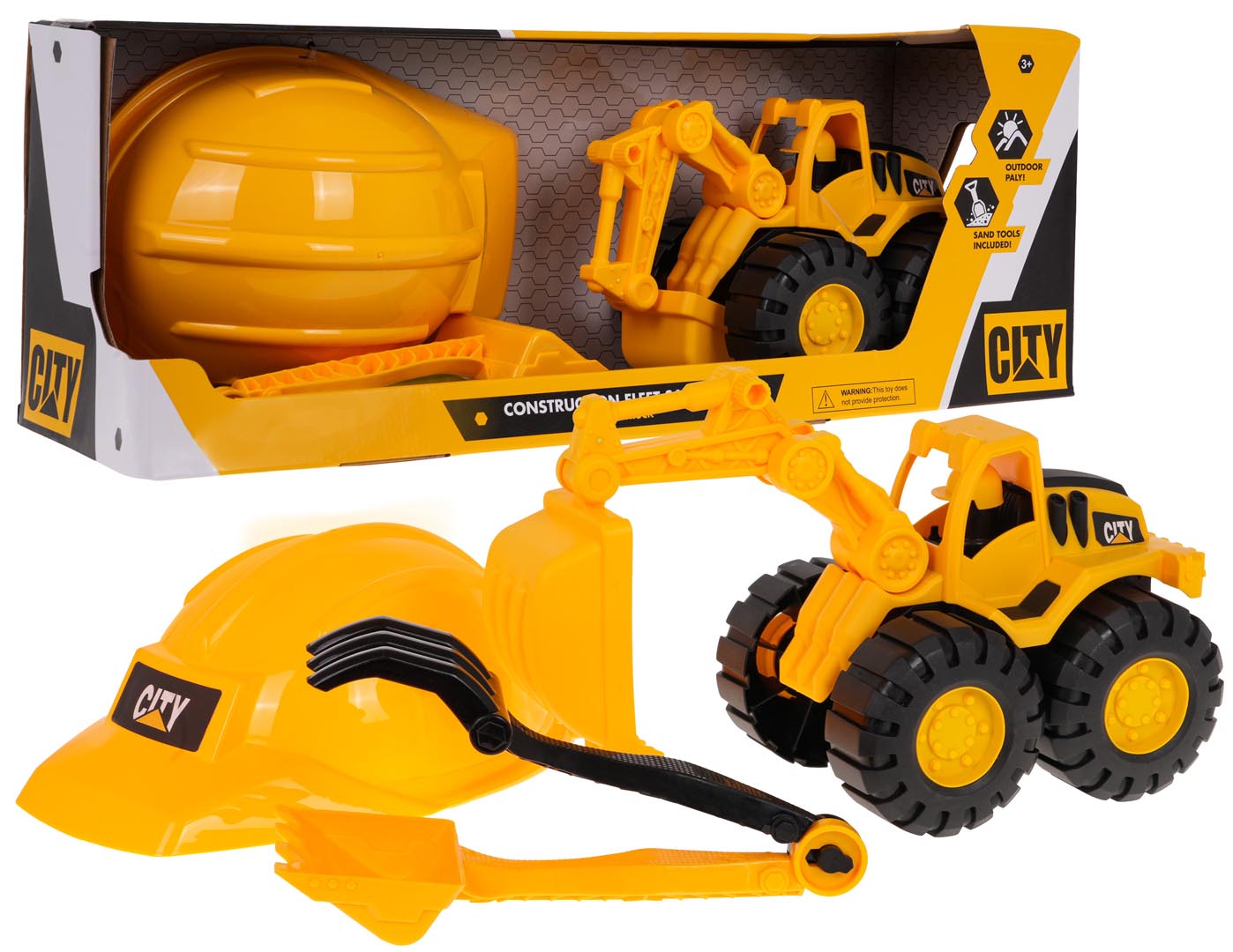 Excavator + Helmet Set