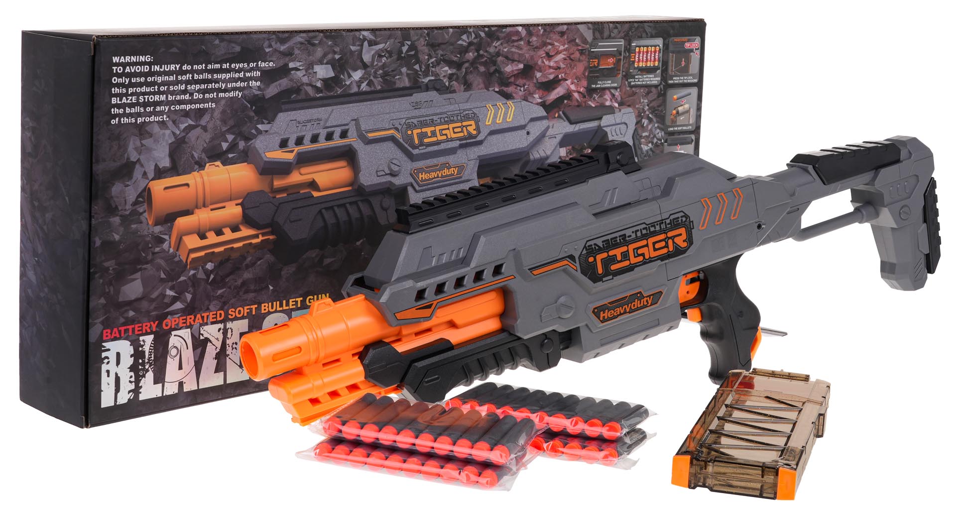 Blaze Storm Bullet Rifle Gray