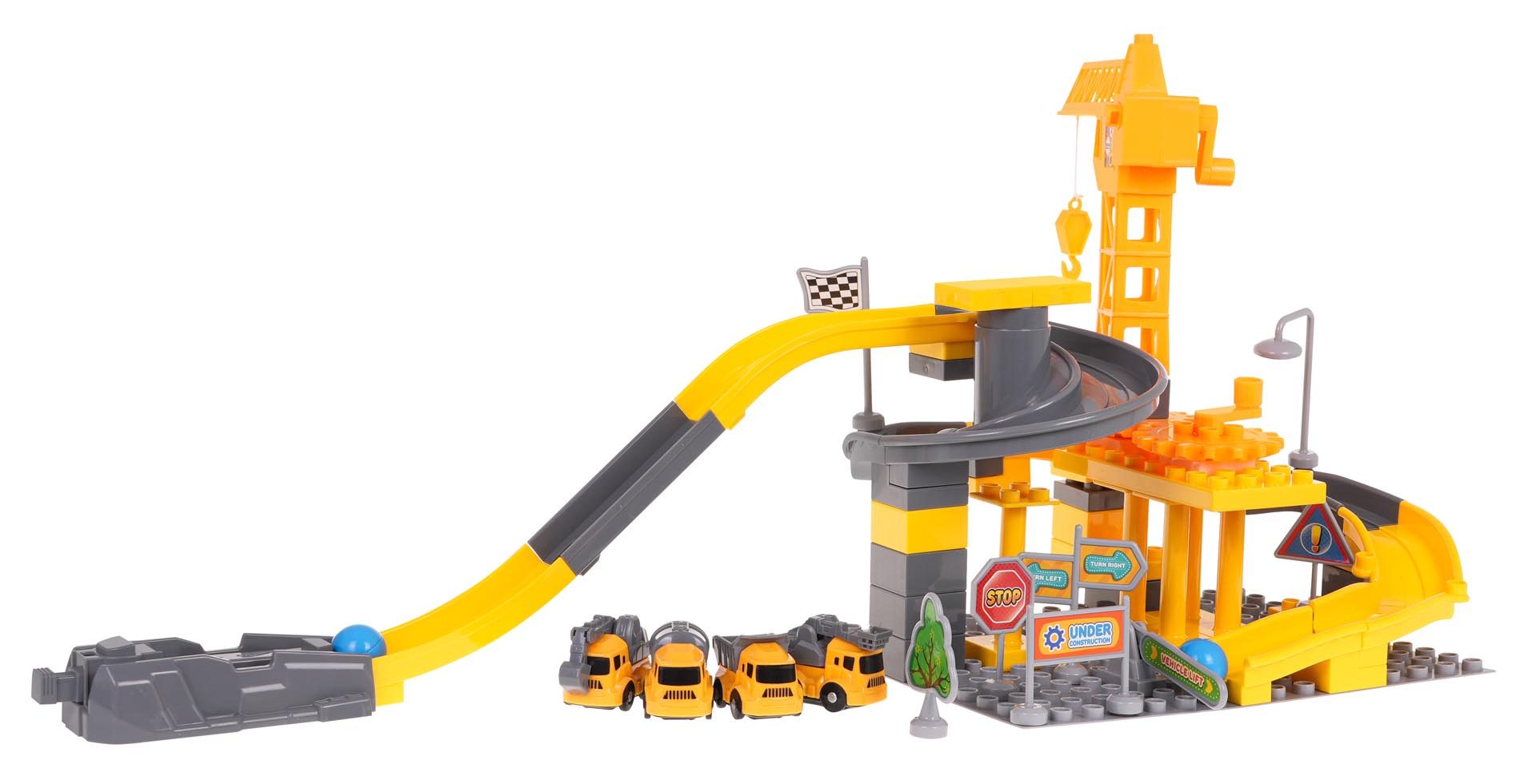 Construction Site with Vehicles + Accessories