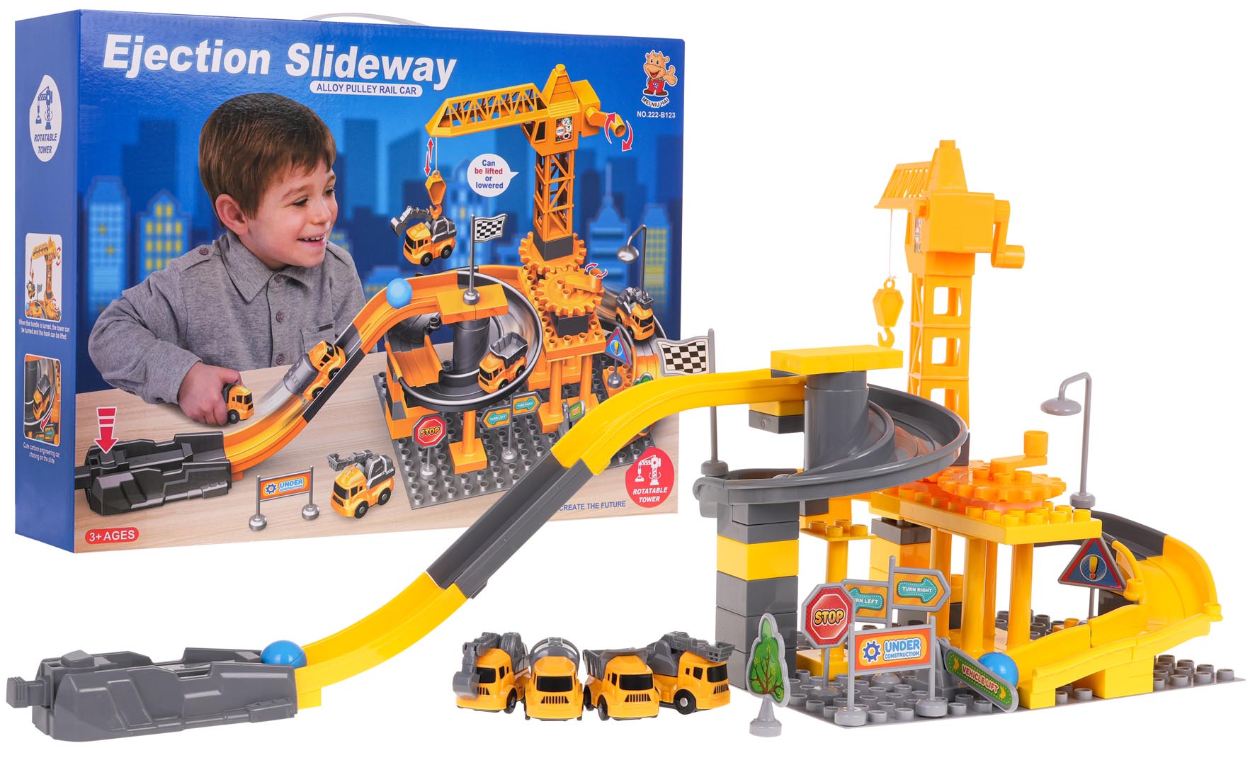 Construction Site with Vehicles + Accessories