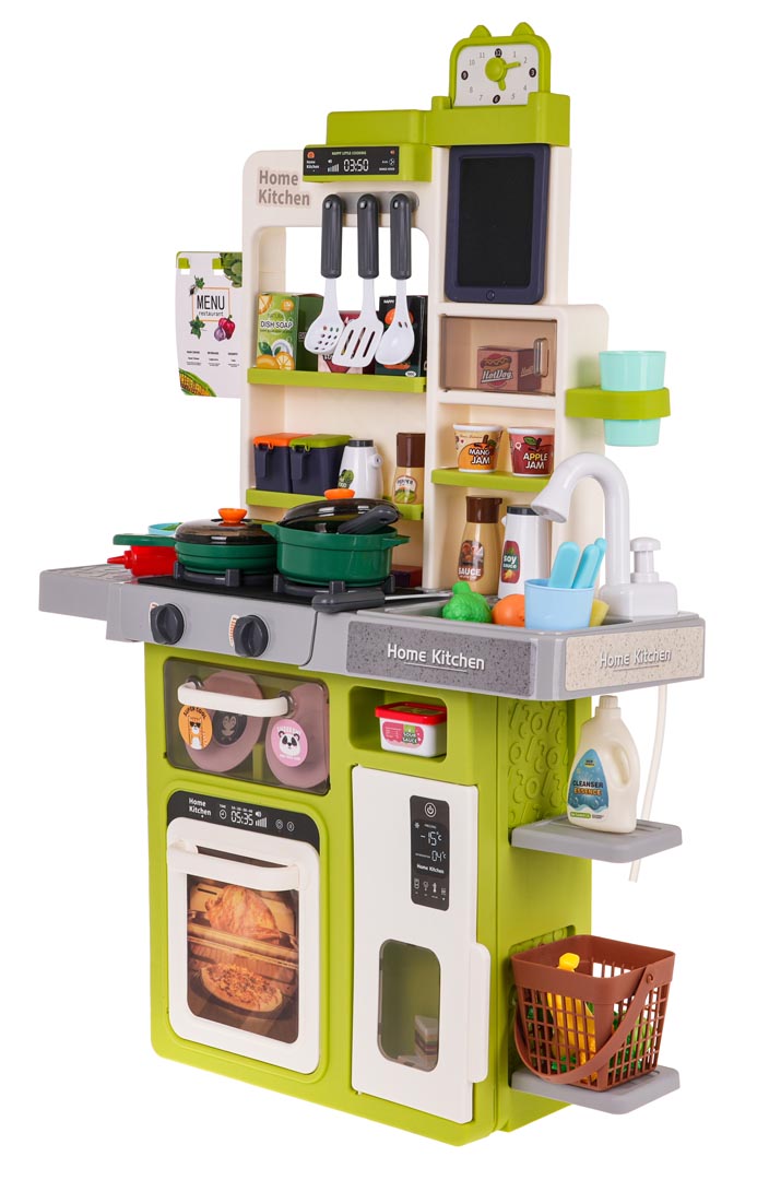 Kitchen Kitchenette with Light and Sound Function 63 pcs. Green