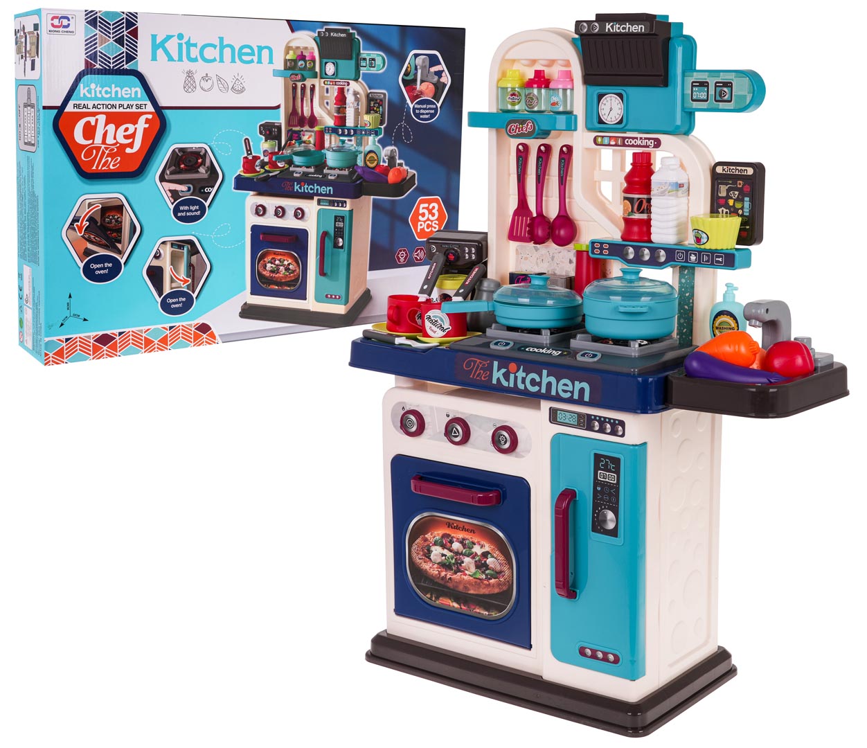 Kitchen Kitchenette with Light, Sound and Water Function 53 pcs.