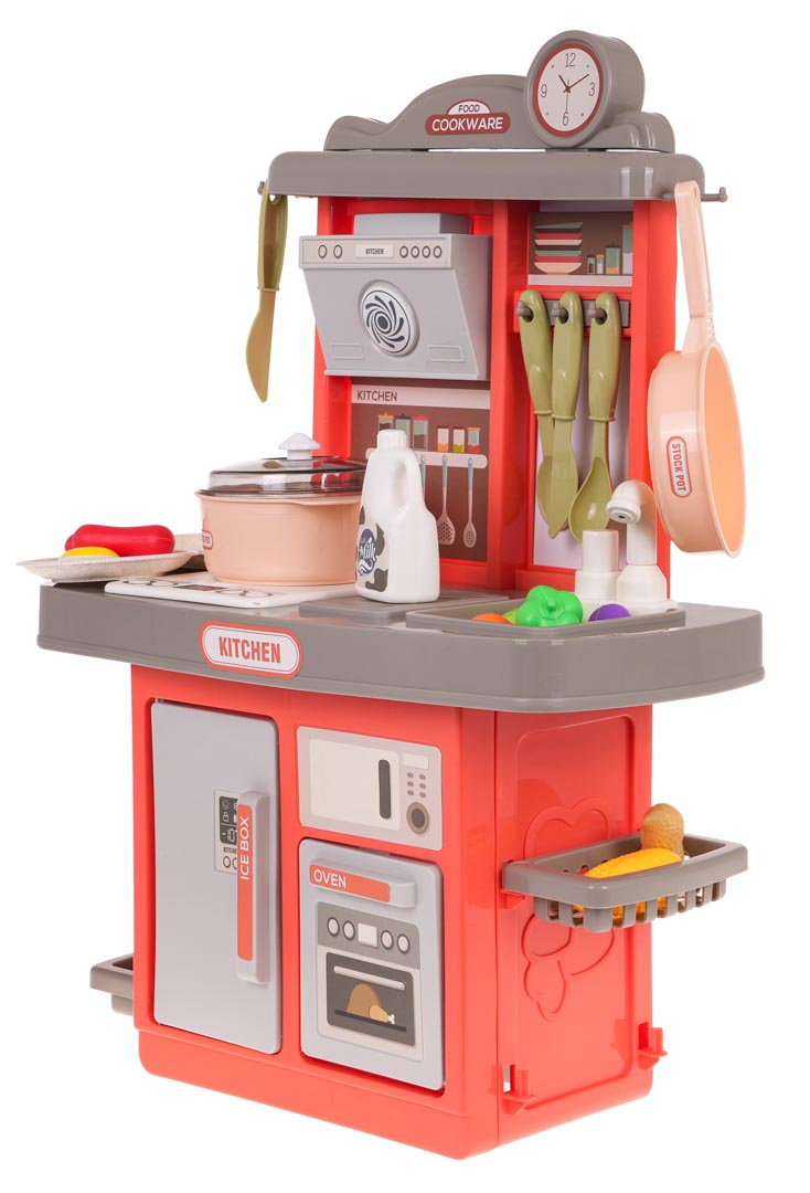 Kitchen Kitchenette with Sound Function 28 pcs. Pink