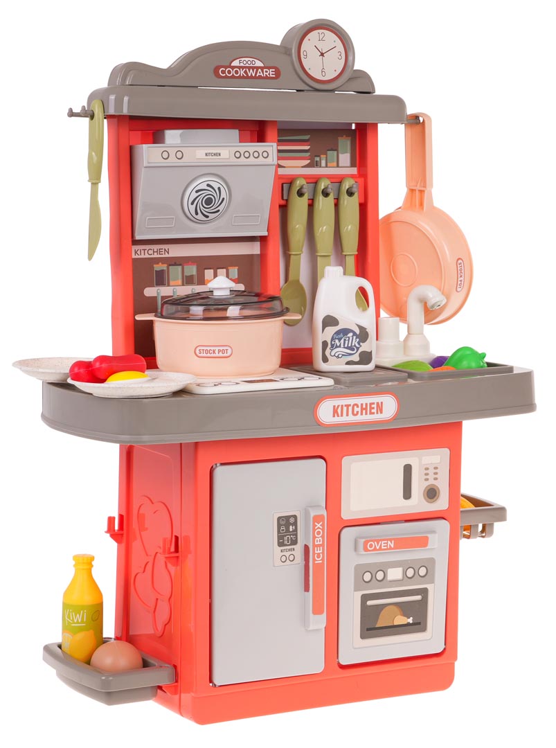 Kitchen Kitchenette with Sound Function 28 pcs. Pink