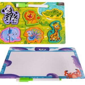 Wooden Board + Safari Puzzle