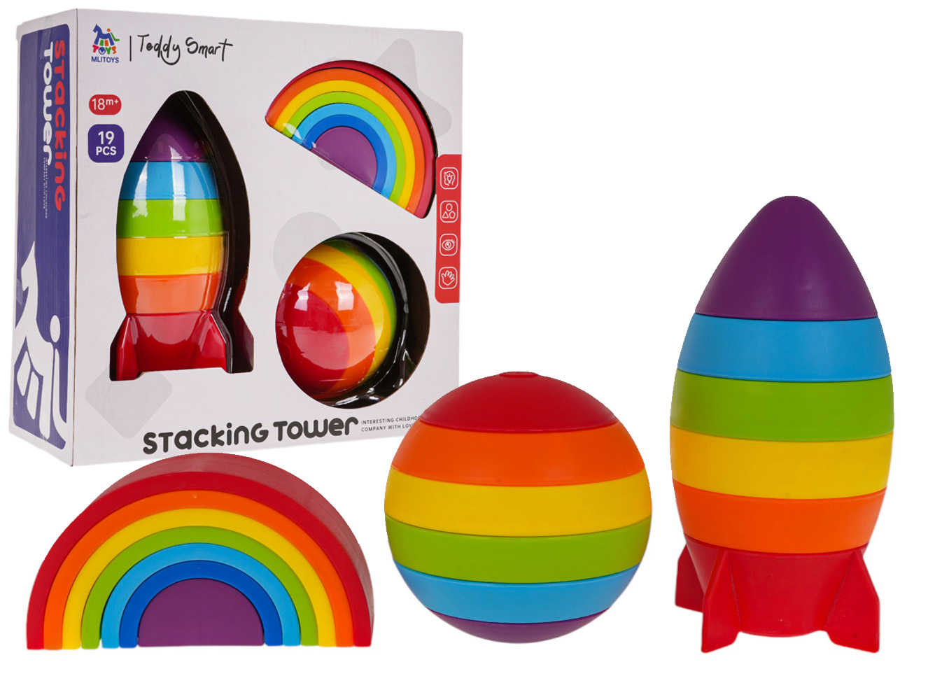 Set of Sensory Toys 19 pieces.