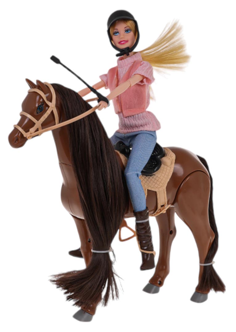 Doll with Horse + Accessories Set