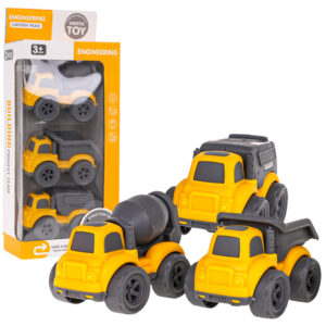 Set of Three Construction Vehicles