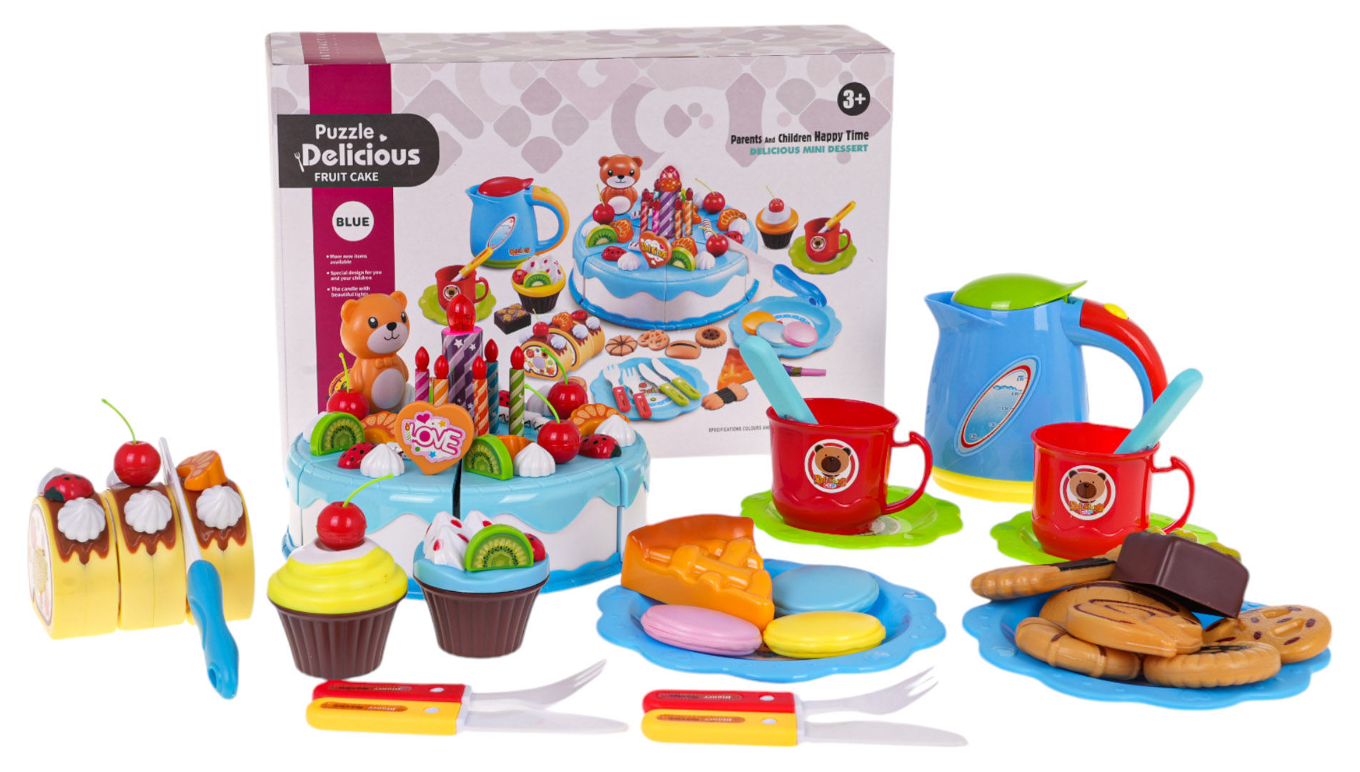 Birthday Party Cake Set Blue
