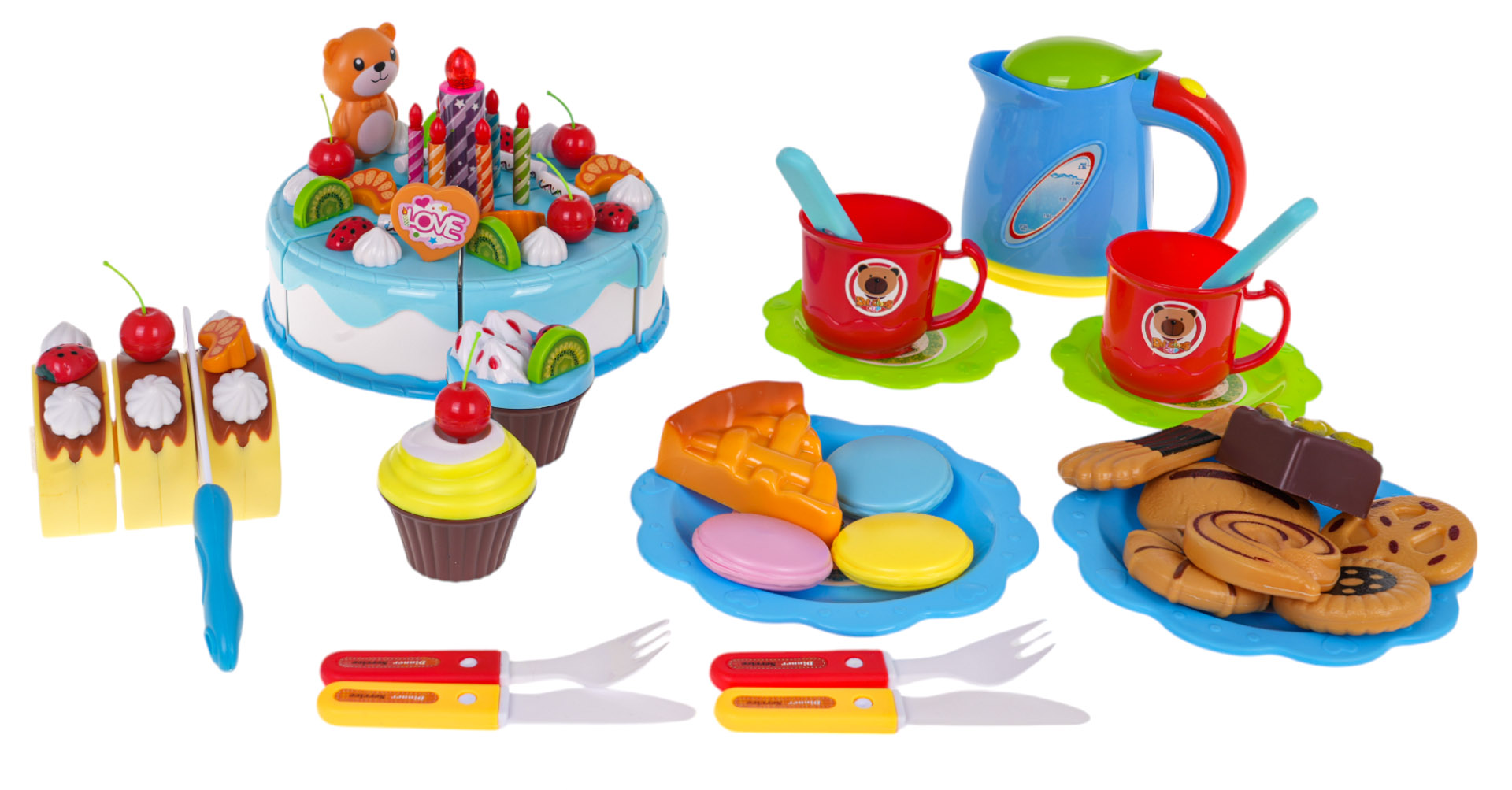 Birthday Party Cake Set Blue