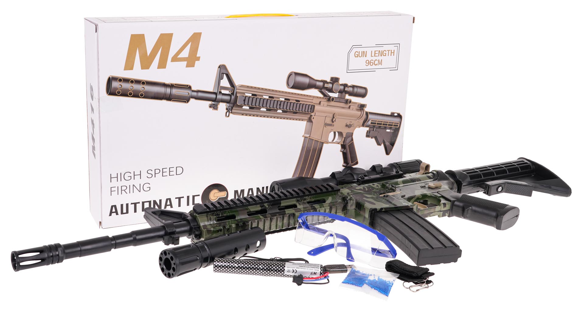 M4 Gel Ball Rifle + Accessories