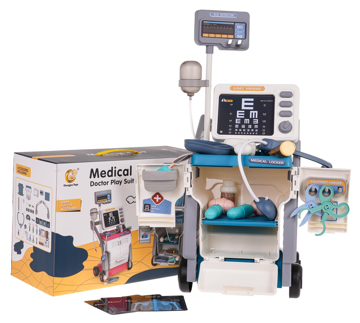 Doctor Kit with ECG + Accessories Blue