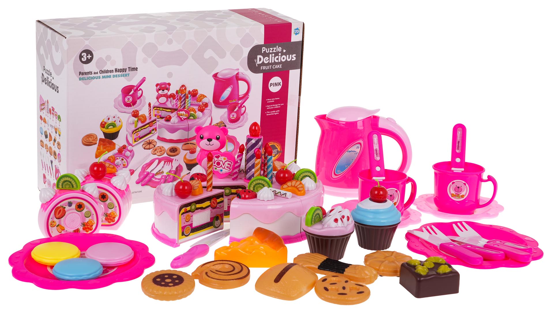 Birthday Party Set Cake Pink