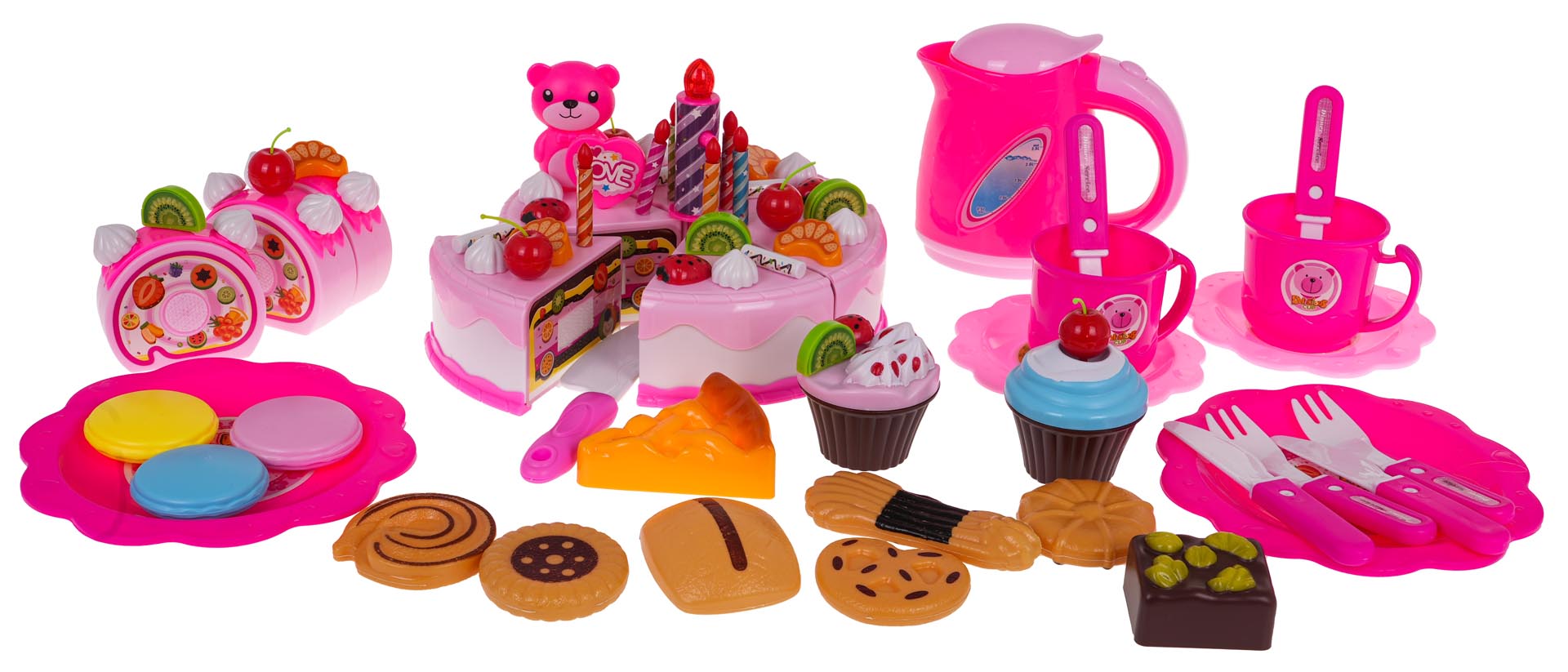 Birthday Party Set Cake Pink