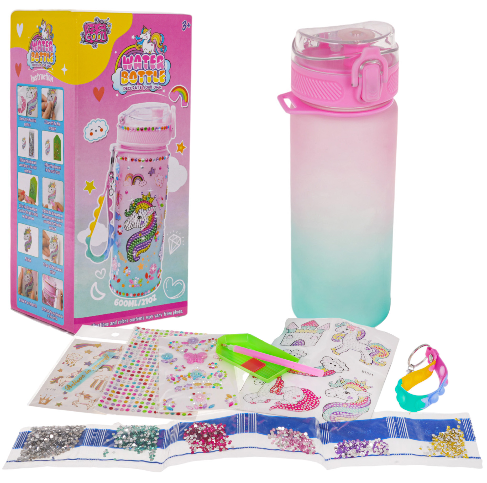 Unicorn Bottle + Accessories