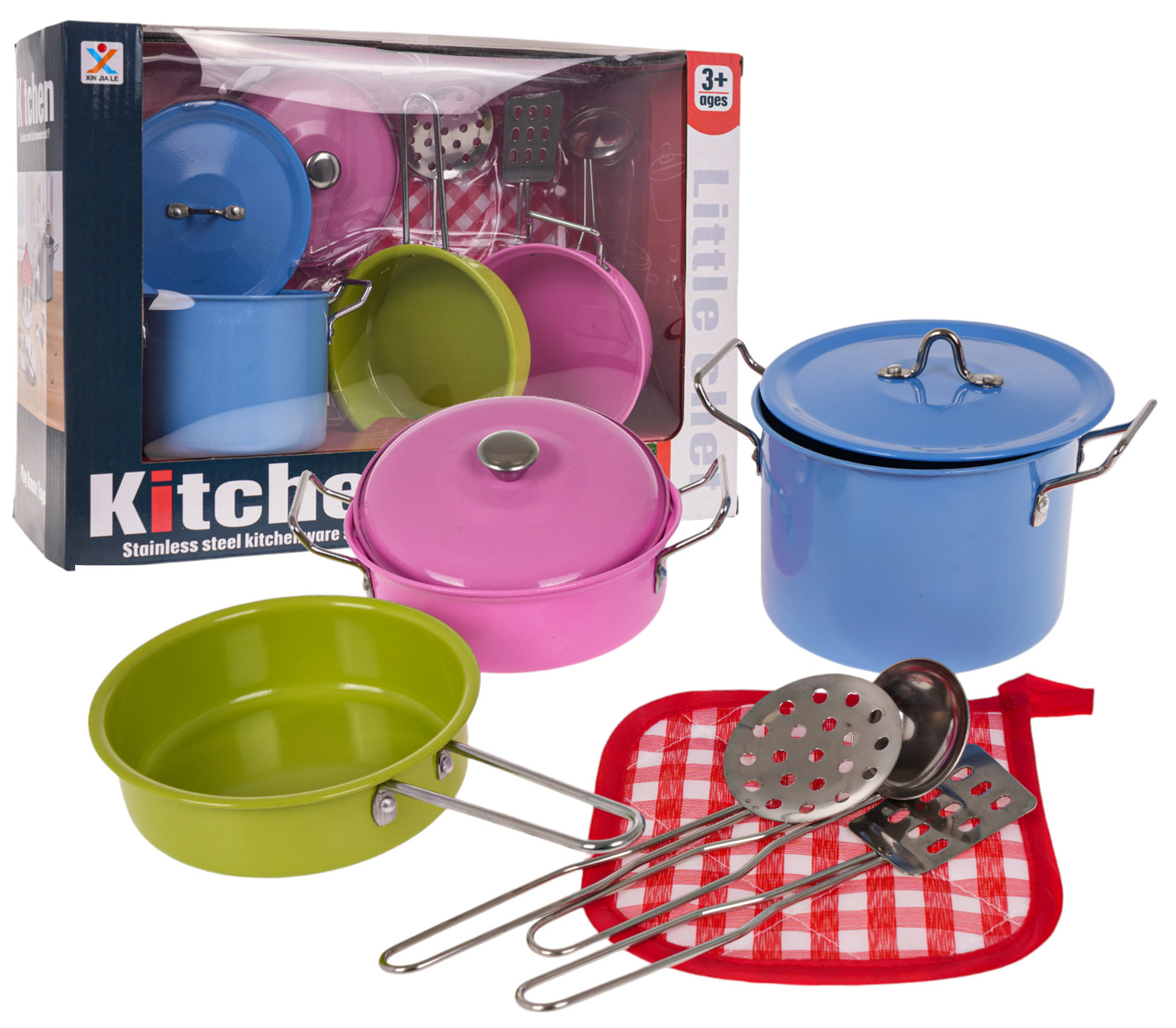 Metal Colored Pots + Accessories