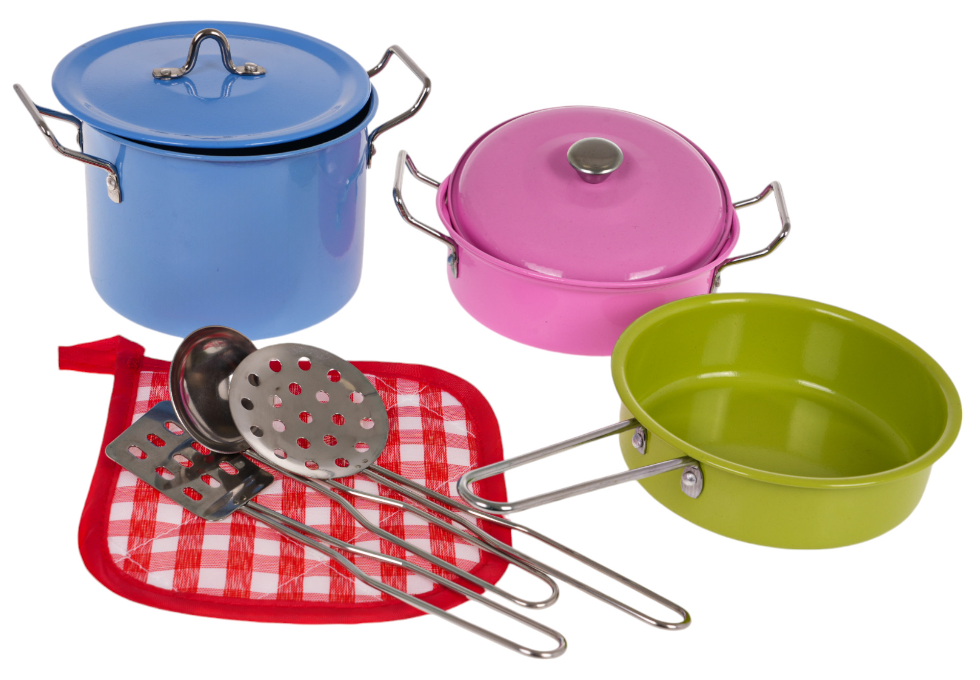 Metal Colored Pots + Accessories