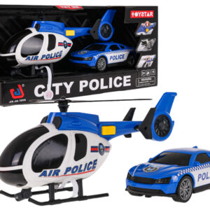 Helicopter + Police Car Set