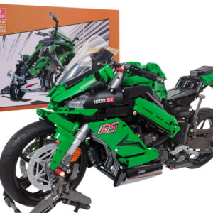 Sports Motorcycle Building Blocks Set Green 2304pcs.