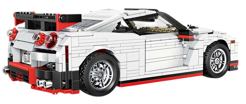 Car Block Set 1034 pcs. White