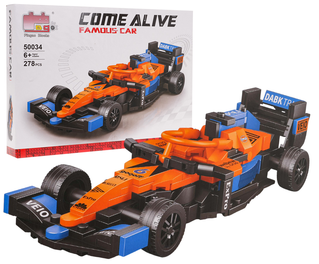 Bolid F1 Block Set Orange 278 pcs.