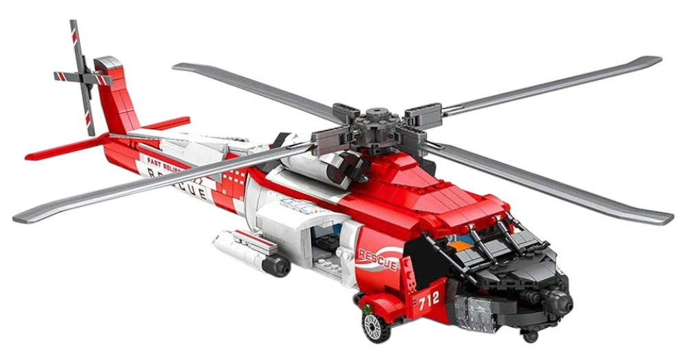 Helicopter HH-60J Building Blocks Set 1137pcs.