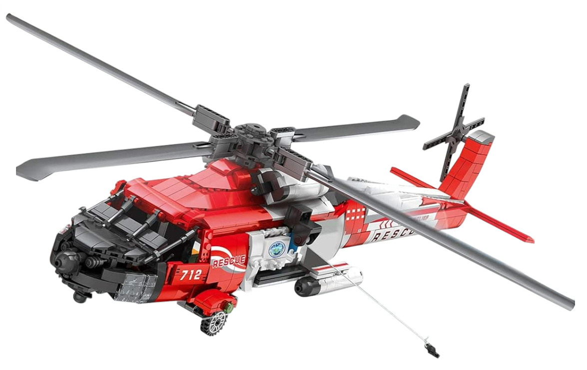 Helicopter HH-60J Building Blocks Set 1137pcs.