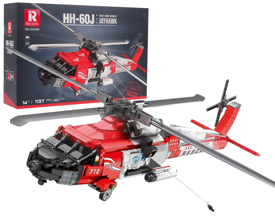 Helicopter HH-60J Building Blocks Set 1137pcs.