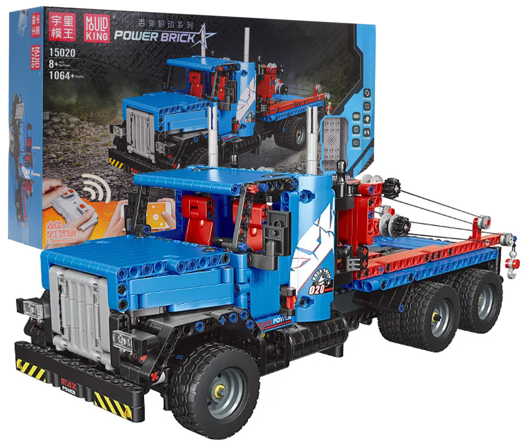 R./C Truck Block Set 1064 pcs. Blue