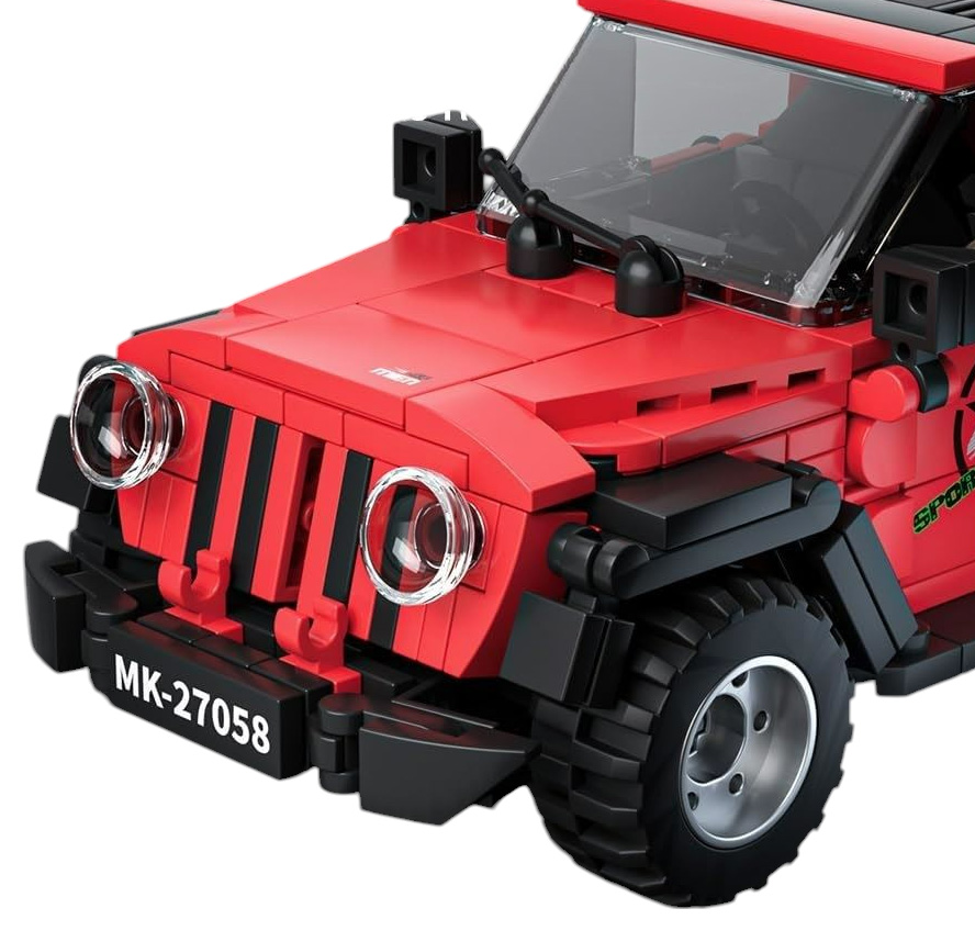 Car Block Set 414 pieces. Red
