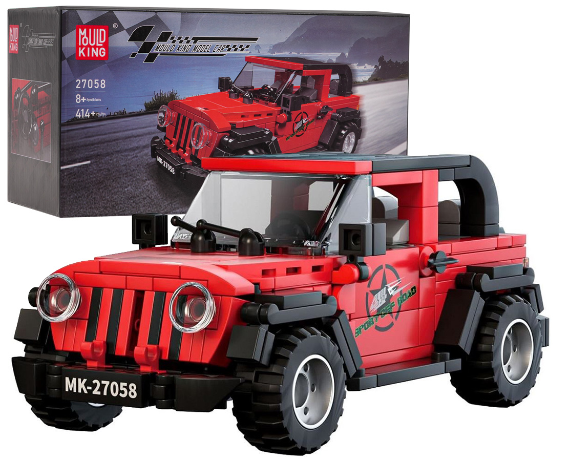 Car Block Set 414 pieces. Red