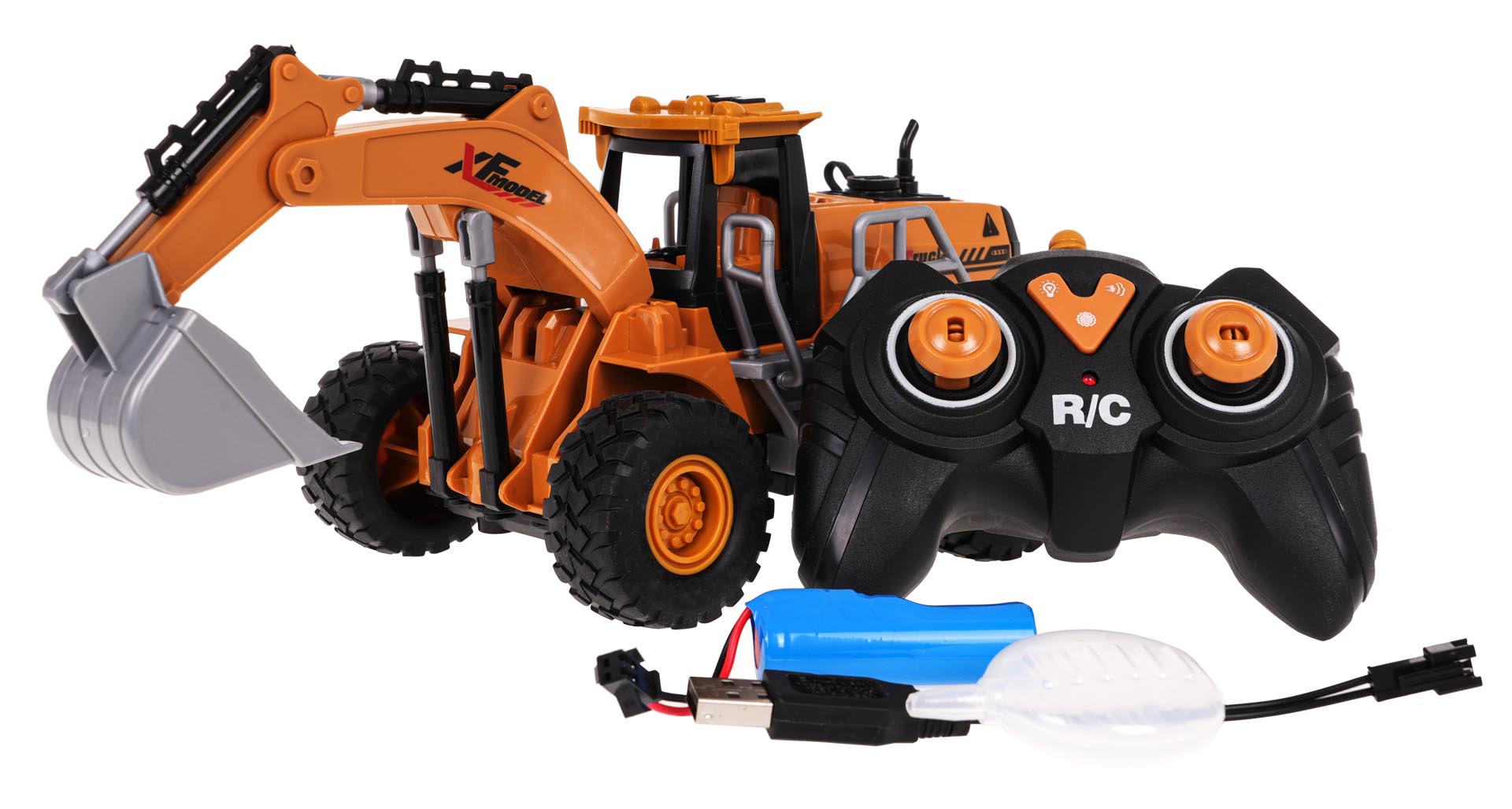 R/C Lights and Smoke Excavator