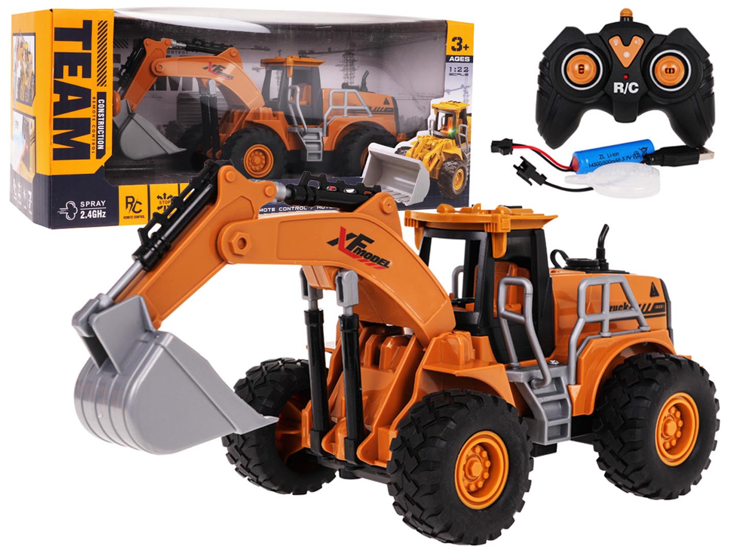 R/C Lights and Smoke Excavator