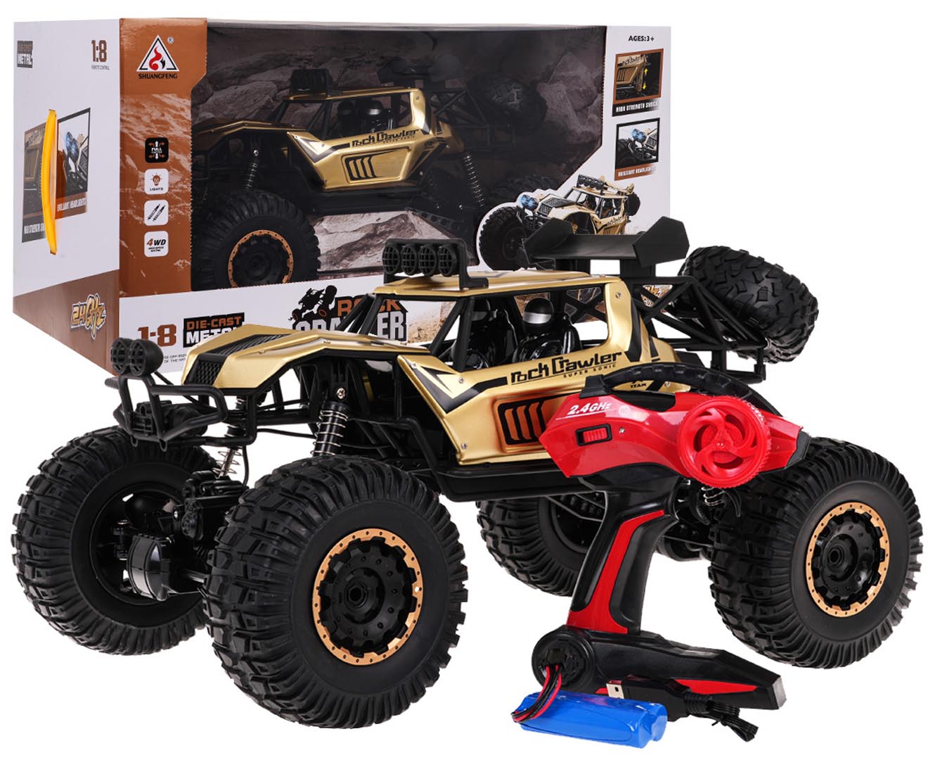 Metal Mega Crawler 1:8 Gold