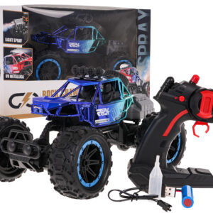 REAL ROCK Crawler with Smoke Function R/C Blue