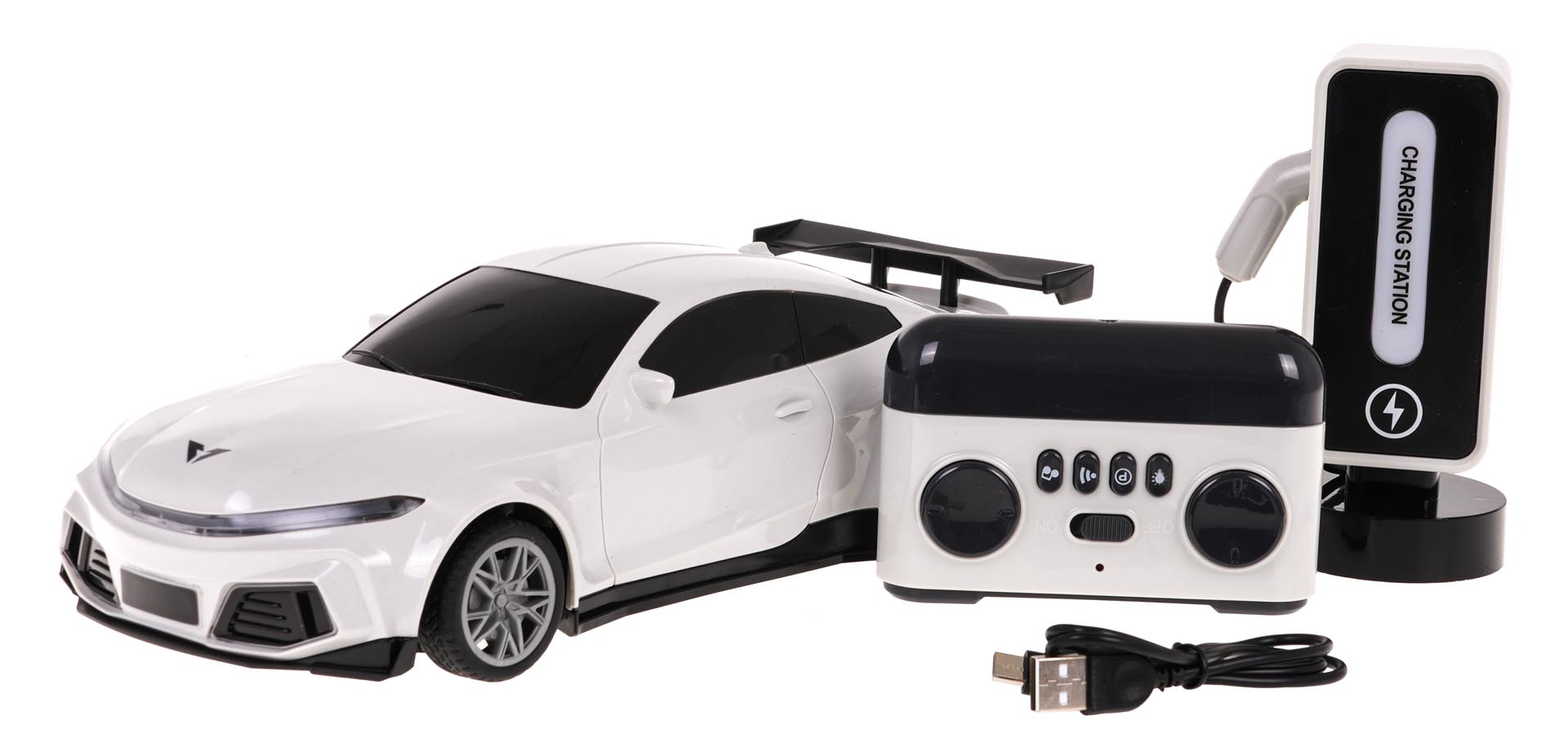 R/C Car + Charging Station White