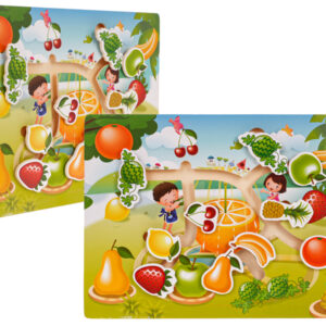 Wooden Puzzle Set Fruits Vegetables