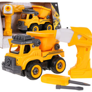 Disassembled dump truck