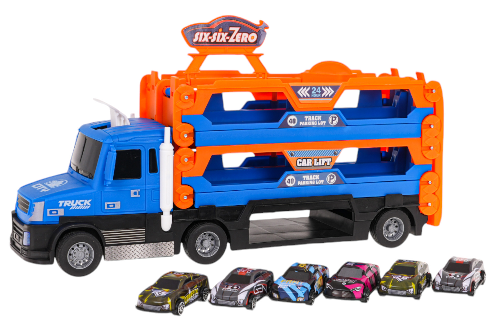 2in1 Launcher Truck + Accessories Blue