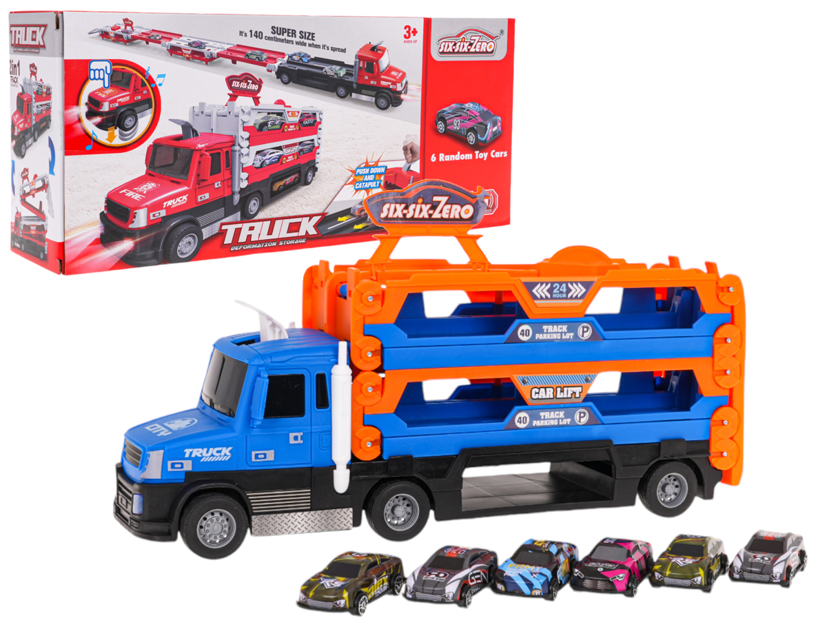 2in1 Launcher Truck + Accessories Blue