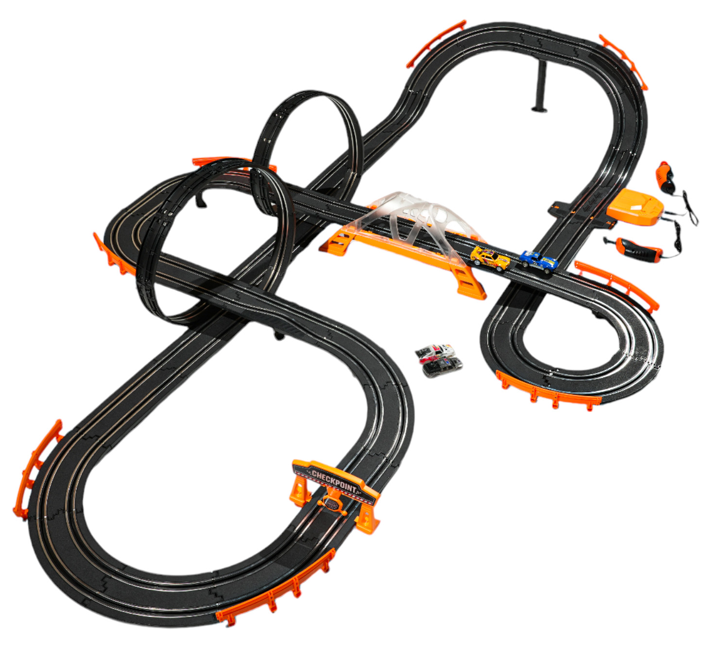 TRACK MASTER Race Track with Backlight + Accessories