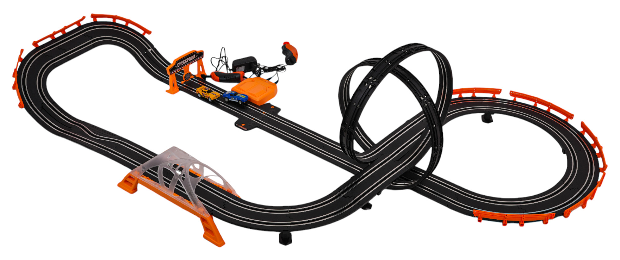 TRACK MASTER Race Track with Backlight + Accessories 615cm