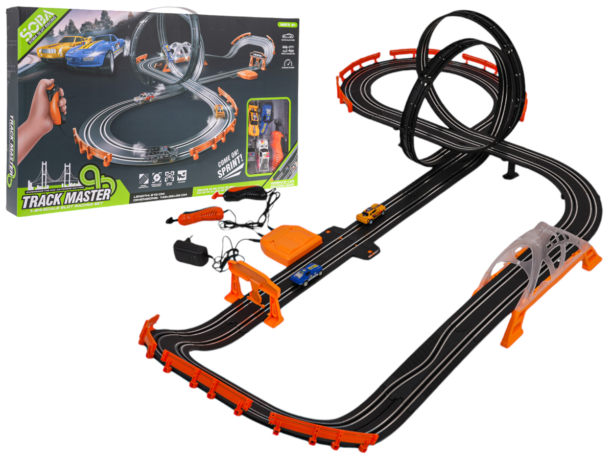TRACK MASTER Race Track with Backlight + Accessories 615cm